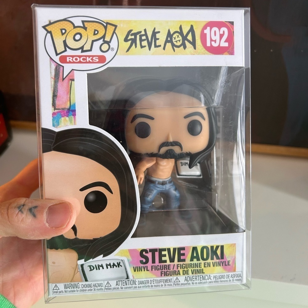 Funko Pop Rocks Steve Aoki #192 DJ Music Vinyl Figure